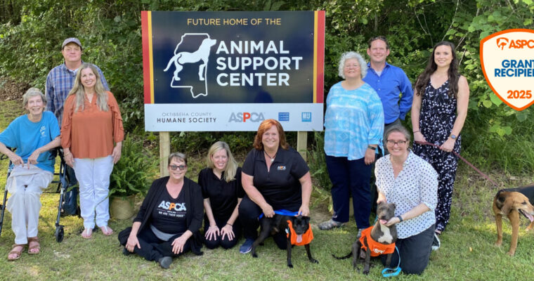 ASPCA Partners with Oktibbeha County Humane Society to Create Lifesaving Animal Support Center in Mississippi
